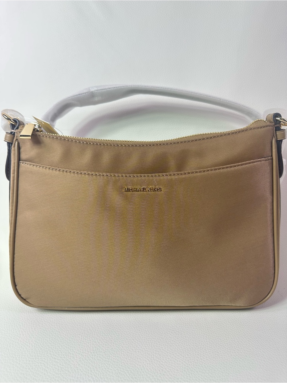 NEW Michael Kors Jet Set Crossbody Bag with Gold Hardware for in Husk - Picture 4 of 6